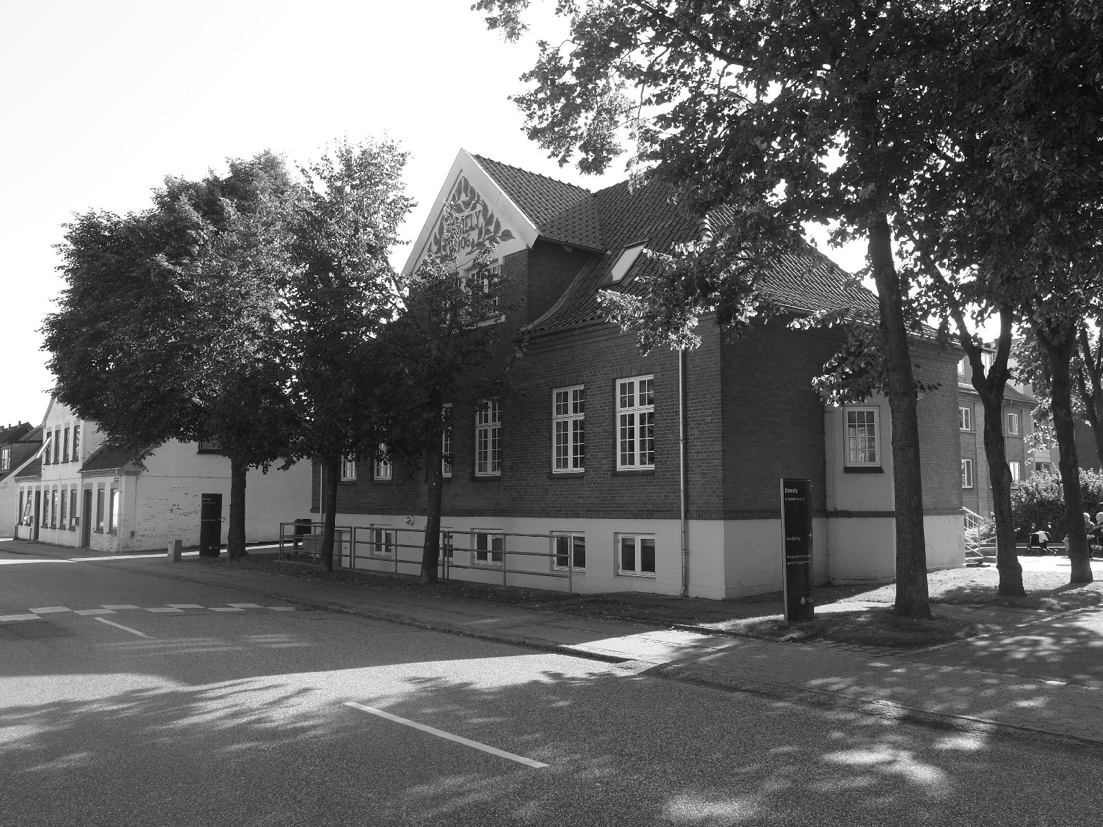 Plejehjemmet Elmely: facade mod Lindholmsvej